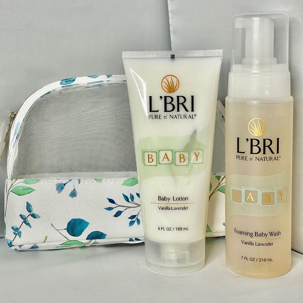 COPY - L'BRI Bundle of Joy BABY LOTION & FOAMING BABY WASH Vanilla Lavender Alo…